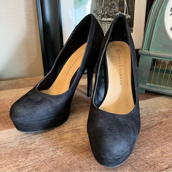LC Lauren Conrad Black Platform Heels - Picture 2 of 10